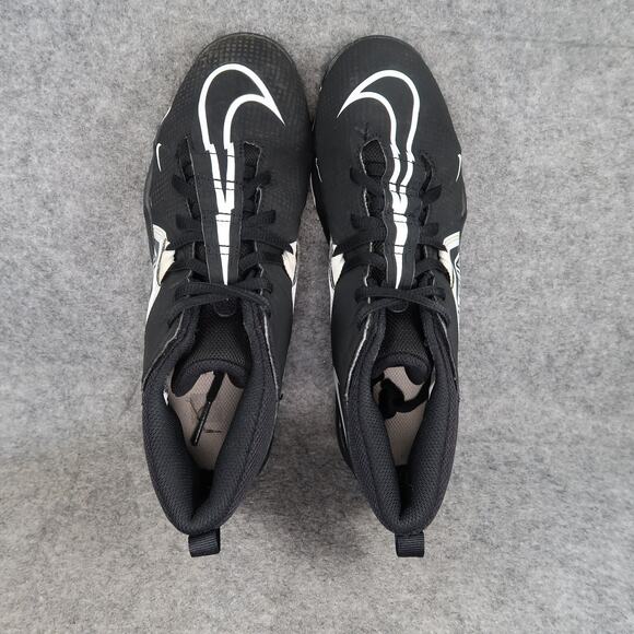 Nike Shoes Youth 6Y Football Cleats Alpha Menace 3 Shark Black White Lace Up - Picture 7 of 14